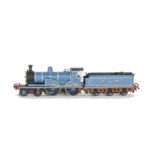 A Kitbuilt OO Gauge Caledonian Railway McIntosh 4-4-0 Locomotive and Tender, made from a white-metal