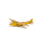 A Pre-War Dinky Toys 62x British 40 Seat Airliner, yellow/maroon body, 'G-AZCA' marking, without