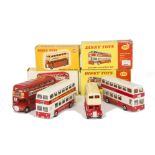 Dinky Toy Buses & Coaches, 289 Routemaster Bus, 'Esso', 290 Double Deck Bus, third type, red/