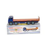 A Dinky Supertoys 903 Foden Flat Truck With Tailboard, 2nd type violet-blue cab and chassis,