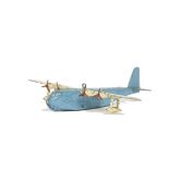 A Pre-War Dinky Toys 60x Atlantic Flying Boat "Dauntless", blue body, cream wings, 'G-AZBP' marking,