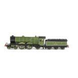 A Kitbuilt OO Gauge Ex-North British Railway Reid Atlantic 4-4-2 Locomotive and Tender, well-made