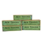 ACE Trains O Gauge Individually-boxed C/3 Coach Kits, all in LMS crimson, comprising one 1st