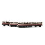 An ACE Trains O Gauge C/1 3-Coach Set, in Caledonian Railway red/white, comprising an all-1st, an