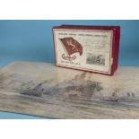 A c1950s Chad Valley Cunard wooden jigsaw puzzle, depicting Carmania, on board, complete, 44cm by