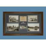 Schneider Trophy Race 1927 - Framed photographic display, A good group of original period