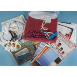 A collection of items relating to RMS Queen Elizabeith and RMS Queen Elizabeth II liners,