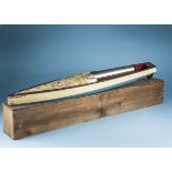 An Art Deco Bowman Aeroboat II model speedboat, presented in the original wooden Bowman box with