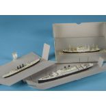 White-metal 1:1250 Waterline Models of Passenger Vessels, G-Modell Lizenz Rhenania - Adriatic,