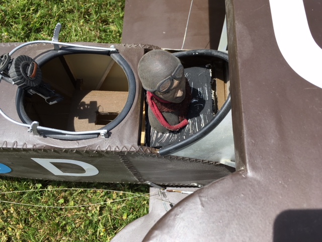 A large scratch built flying scale model of a Bristol WWI biplane fighter, well constructed wood and - Image 3 of 5