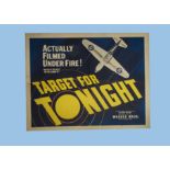 WWII RAF “Target for Tonight” An exceedingly rare original poster for the film c1940, depicting