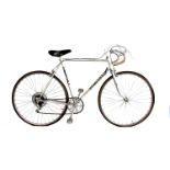 A vintage Conventry Eagle men's road bike, finished in silver, AF