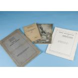 Four WWI and later aircraft recognition booklets, one a WWII German publication titled "Das Erkennen