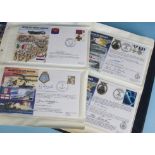 An album of 1980s and 1980s signed aviation First Day Covers, the approx 40 covers with individual