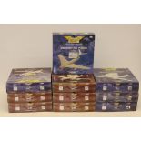 Boxed Corgi Aviation Archive, A group of ten 1:144 scale civil and military aircraft, some limited