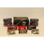 Boxed Formula Racing Vehicles, Vintage and modern vehicles, some limited edition, including a 1:18