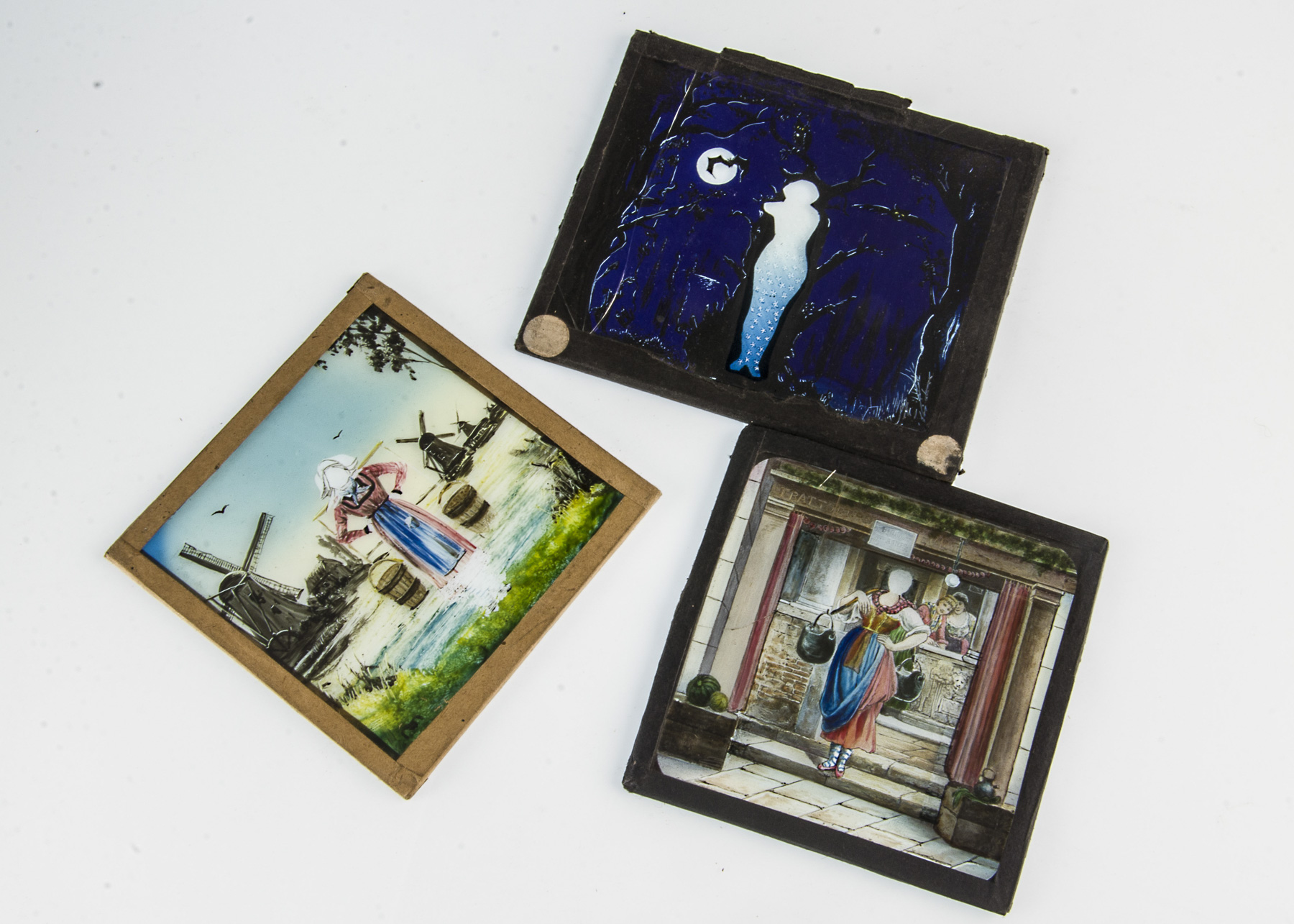 Twenty Magic Lantern Pose Slides, contained within a metal filing box, various sizes, G, (20) - Image 4 of 4