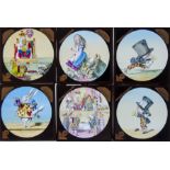 3¼sq. in. Alice In Wonderland - Magic Lantern Story Slides, coloured lithograph slides, G, (41)