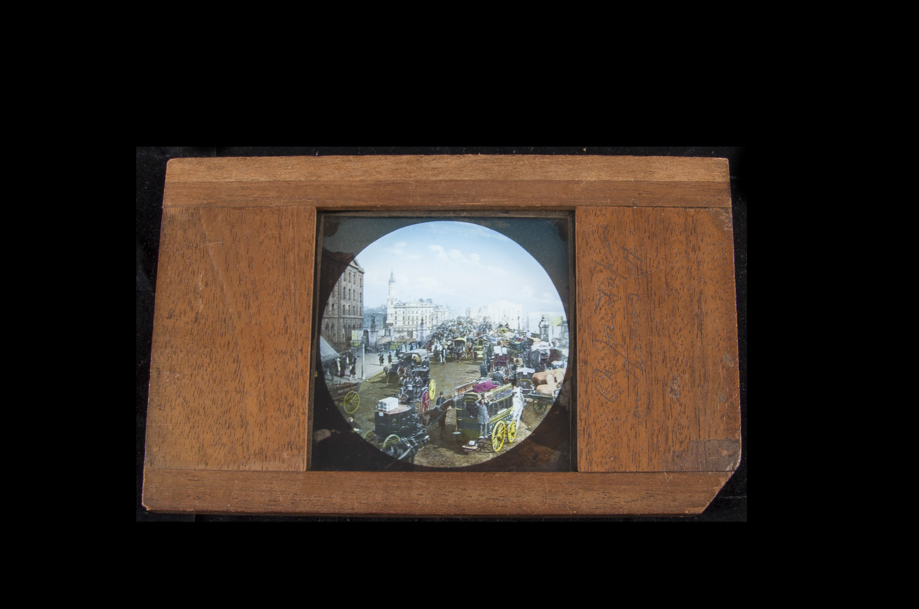 Lost London - 12 Mahogany-Mounted Hand-Tinted and Photographic Magic Lantern Slides, including - Image 10 of 12