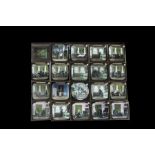 Magic Lantern Life Model Slides - “Ten Nights in a Bar Room”, the complete set of 24 slides plus two