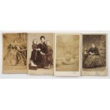 Portrait Cartes de Visite, UK, ladies, gentlemen and some children, mainly albumen, 1870s/1880s, P-