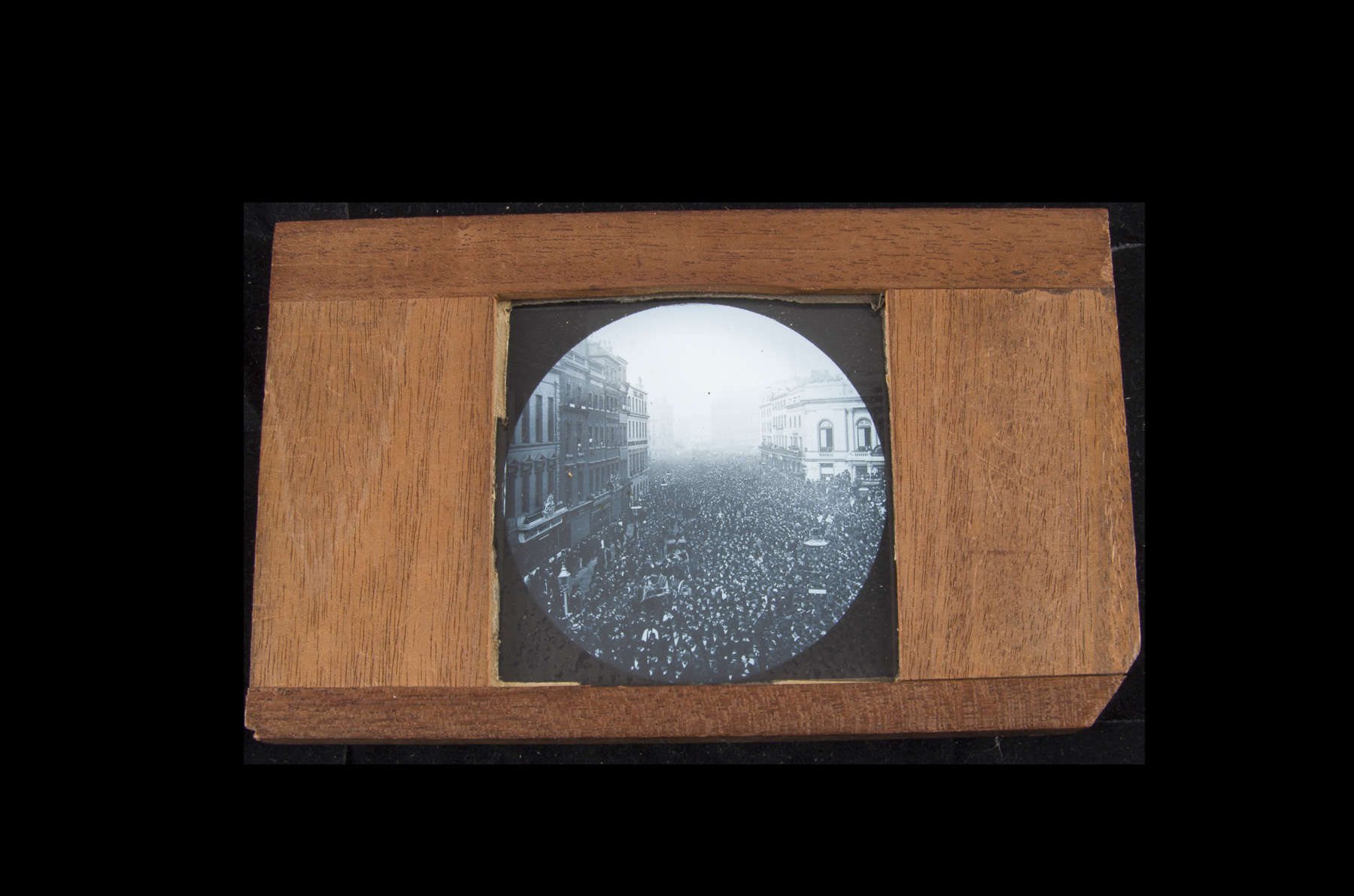 Lost London - 12 Mahogany-Mounted Hand-Tinted and Photographic Magic Lantern Slides, including - Image 6 of 12