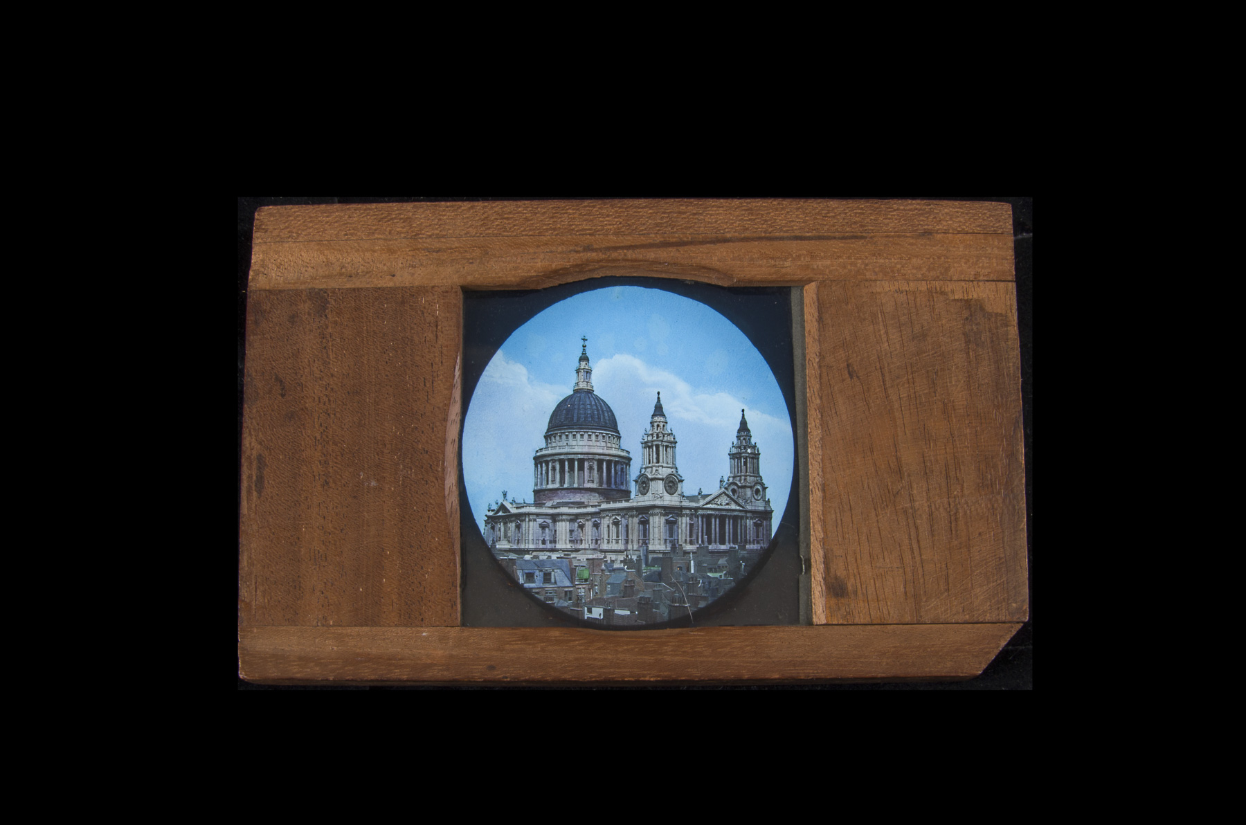 Lost London - 12 Mahogany-Mounted Hand-Tinted and Photographic Magic Lantern Slides, including - Image 3 of 12