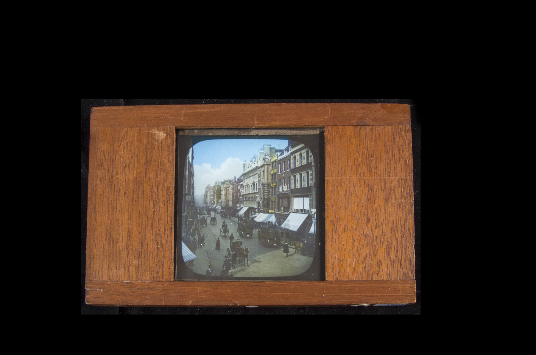 Lost London - 12 Mahogany-Mounted Hand-Tinted and Photographic Magic Lantern Slides, including - Image 12 of 12