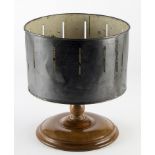 A 19th Century black-painted tinplate Zoetrope or Wheel of Life, by London Stereoscopic and