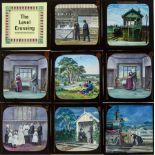 37 Magic Lantern Slides of Railway Interest, including Life Model stories, “The Signal Box”(15