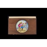 The Three Bears - Nine Finely Painted Mahogany-Mounted Magic Lantern Slides, each stamped