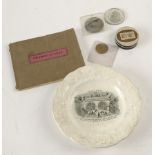 The Brunel Thames Tunnel Souvenirs, medallion of Marc Isambard Brunel's profile made from Thames