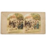 Stereoscopic Cards, genre and historical, Elliott and others (12), hold to light including genre (