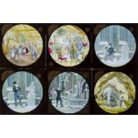 Magic Lantern Slide Christmas Story - Gabriel Grub, various magic lantern slide types - hand-