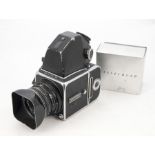 A Hassleblad 500C/M Camera, serial no. RV1251884, 1981, chrome, shutter working, body, G, with A12