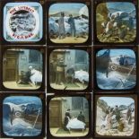 28 Magic Lantern Slides of Lifeboat Interest, 28 Magic Lantern slides including Life Model stories