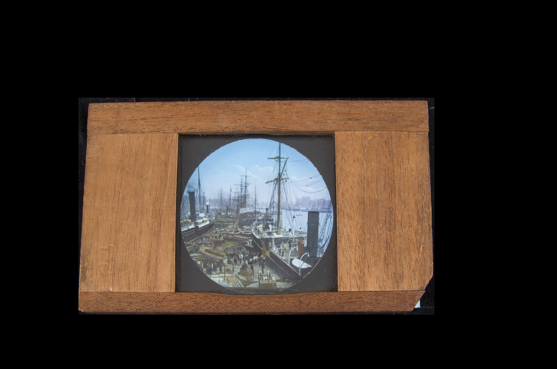 Lost London - 12 Mahogany-Mounted Hand-Tinted and Photographic Magic Lantern Slides, including - Image 7 of 12