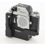 A Nikon F Photomic SLR Body, serial no. 6544711, 1964, chrome, shutter working, body F-G, lightly