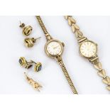 A c1970s Longines 9ct gold lady's wristwatch, together with a Verity 9ct gold example, 25.5g, and