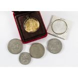 A large collection of 20th century world coins, together with some bank notes from the UK and around