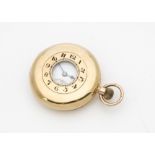 An early 20th century Tavennes Watch Co 9ct gold half hunter pocket watch, hallmarked to front, back