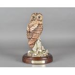 A Royal Doulton Tawny Owl (Strix Aluco) by Graham Tongue, signed by the artist on base and