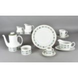 A Royal Doulton dinner service with 'Tapestry' pattern, comprising six dinner plates, six salad