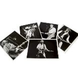 Bryan Adams, five silver gelatin prints of Bryan Adams when performing on stage taken by Janet