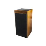 Linn Speakers, a pair of Linn Isobarik speakers DMS teak serial no: 005721/22 (h700mm x w380mm x