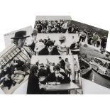 The Beatles, ten black and white prints from the filming of 'Magical Mystery Tour' in the West