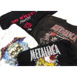 Metallica, four Metallica T Shirts, all XL size comprising Detroit Silverdome 31/12/99, Poor