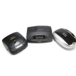 CD player/Clock radio/charger, Goodmans stereo CD player GCD 45XP, Sony clock radio dream machine