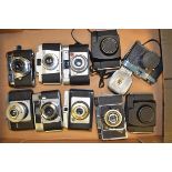 A Tray of 35mm Cameras, including; Certex Digna, Agfa Vario, Optima, Werlisa Color and other