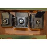 Three Graflex Cameras, including; Thorton Pickard Special Ruby Reflex with T,T & H 5-1/4'' f/4.5